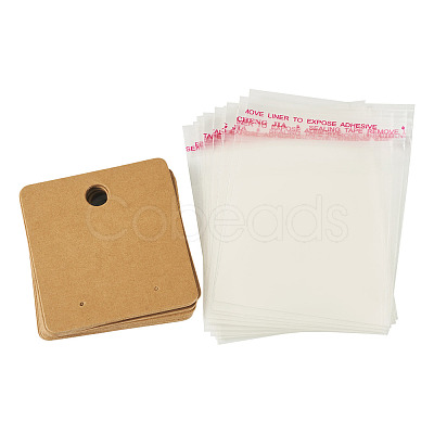 20Pcs Paper Earring Display Cards CDIS-TADJ0002-01F-1
