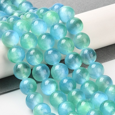 Natural Selenite Beads Strands G-P493-01M-1