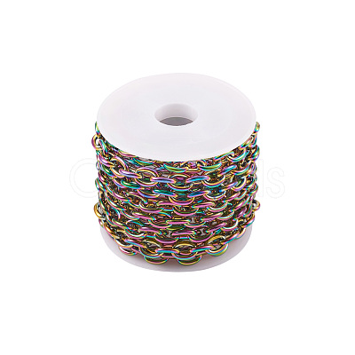 2m PVD Vacuum Plating 304 Stainless Steel Cable Chains STAS-YS0001-16-1