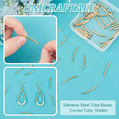 304 Stainless Steel Tube Beads STAS-UN0054-19-1