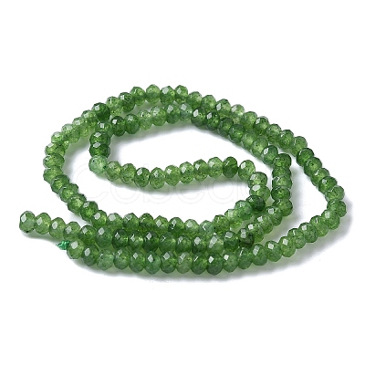 Dyed Natural Malaysia Jade Rondelle Beads Strands X-G-E316-2x4mm-57-1