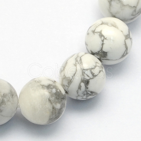 Natural Howlite Round Beads Strands X-G-S176-10mm-1