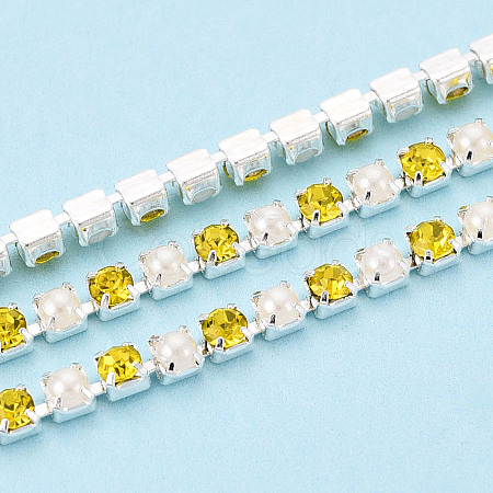 Iron Rhinestone Cup Chains CH-N005-02H-1