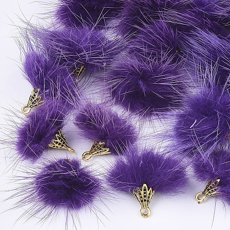 Faux Mink Fur Tassel Pendant Decorations X-FIND-S300-37K-1