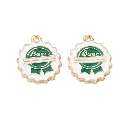 Alloy Enamel Pendants FIND-H020-01A-G-1