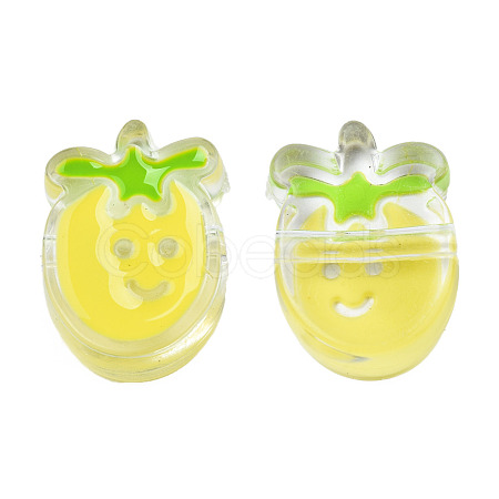 Transparent Acrylic Enamel Beads TACR-N012-004G-1