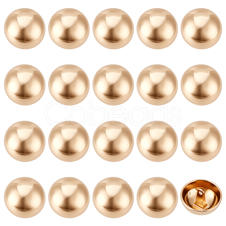 1-Hole Zinc Alloy Buttons FIND-MA0001-18B-G-1