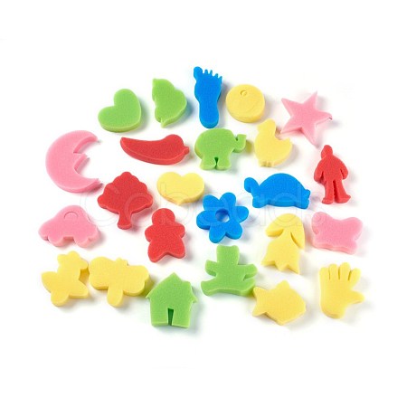 Cartoon Sponge Stamp AJEW-L072-09-1