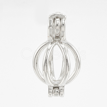 Brass Locket Pendants KK-Q748-020P-1