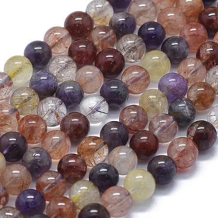 Natural Auralite 23 Beads Strands G-D0013-69B-1