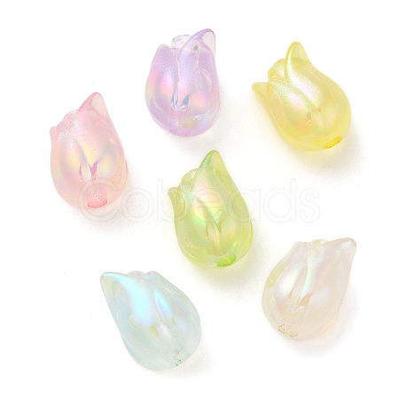 UV Plating Transparent Acrylic Beads SACR-L005-11-1