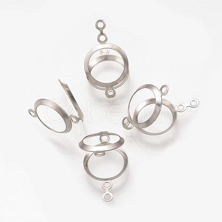 Tarnish Resistant 304 Stainless Steel Open Back Bezel X-STAS-Q223-12A-1