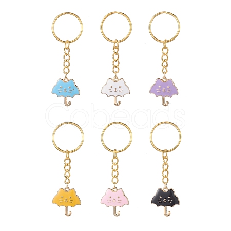 Alloy Enamel Pendants Keychain Sets KEYC-JKC00475-1