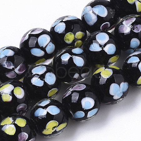 Handmade Lampwork Beads Strands LAMP-T007-03A-1