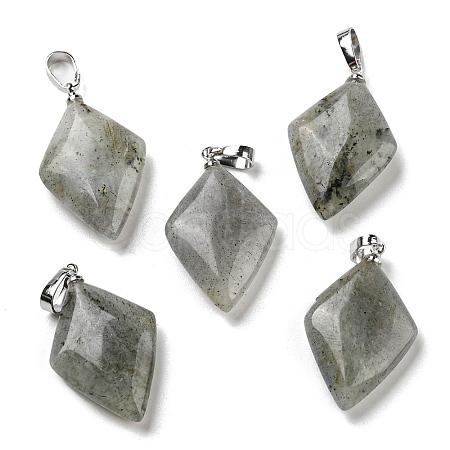 Natural Labradorite  Pendants G-C066-03B-1