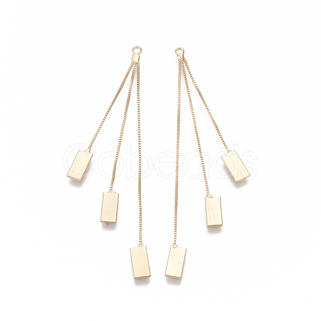 Brass Box Chains Tassel Big Pendants X-KK-S348-466G-NF-1