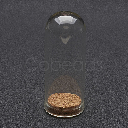 Glass Dome Cloche Cover AJEW-P043-L-1