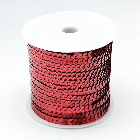 Plastic Paillette Beads PVC-Q085-6mm-3-1