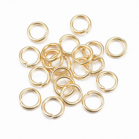 304 Stainless Steel Open Jump Rings X-STAS-H558-03G-1