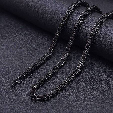 Stainless Steel Byzantine Chains Necklaces for Men FS-WG56795-131-1