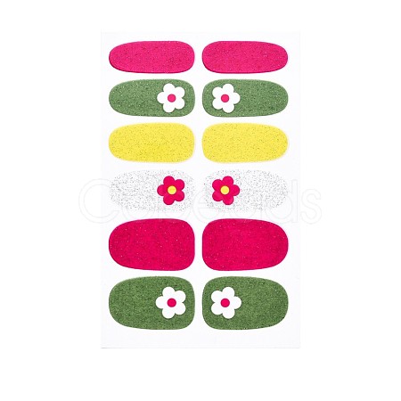 Flower Series Full Cover Nail Decal Stickers MRMJ-T109-WSZ491-1