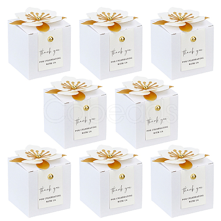 Paper Folding Paper Candy Packing Tote Boxes CON-WH0110-299B-1