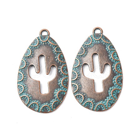 Tibetan Style Alloy Pendants X-FIND-B055-02C-1