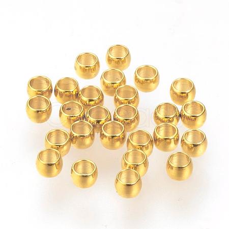 304 Stainless Steel Spacer Beads STAS-R065-30G-1