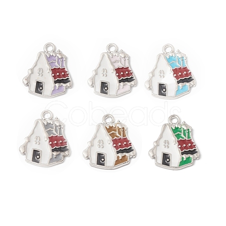 Alloy Enamel Pendants ENAM-G212-21P-1