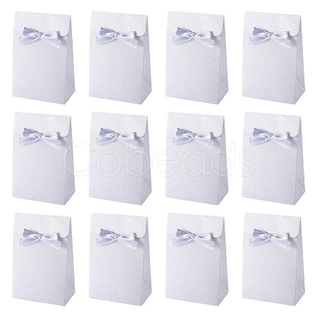 Rectangle Glitter Paper Gift Bags CARB-TAC0002-05B-1