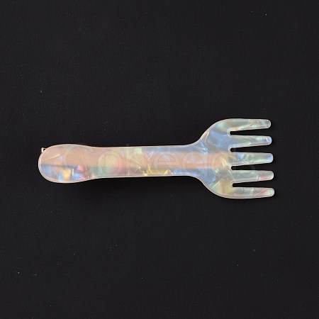 Acrylic Alligator Hair Clips OHAR-P020-03G-1