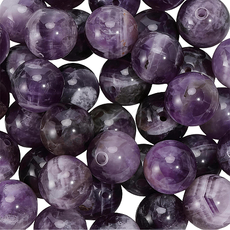 Natural Grade B Amethyst Beads Strands G-PA0002-59D-1