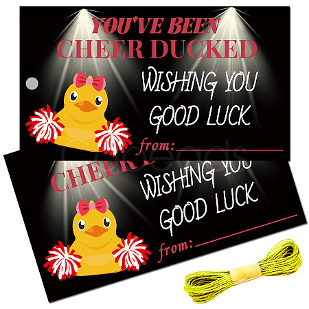100Pcs Duck Theme Paper Luggage Tag AJEW-CN0003-40B-1