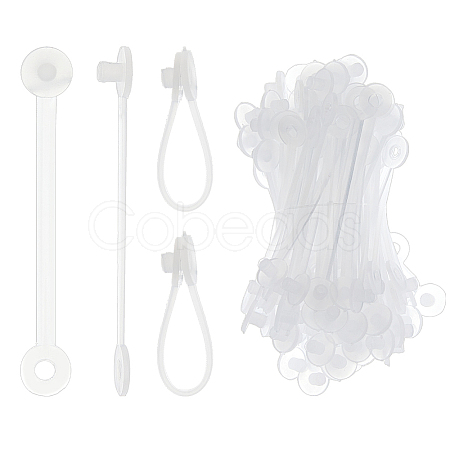 300Pcs PP Plastic Price Tag Chains FIND-FH0011-69A-1