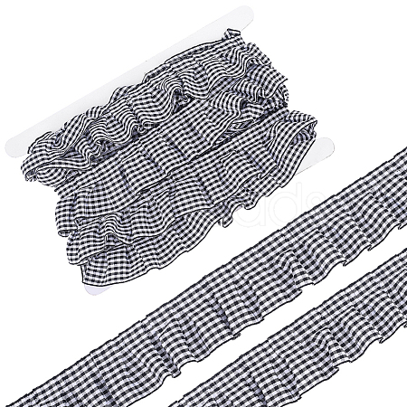 5Yards Polyester Wrinkle Ribbons OCOR-HY0001-80A-1