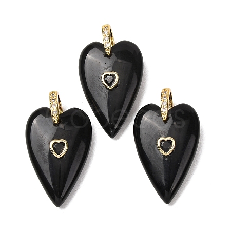 Natural Obsidian Pendants GG-CBA51ED-03G-05-1