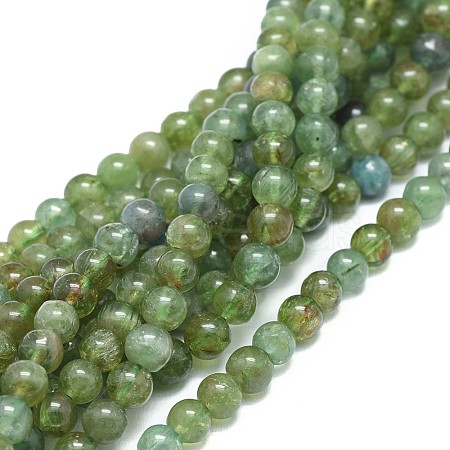 Natural Apatite Beads Strands G-F674-02-6mm-1