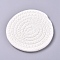 Cotton Thread Weave Hot Pot Holders, Hot Pads, Coasters, For Cooking and Baking, White, 117x7mm