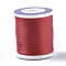 Nylon 66 Coated Beading Threads for Seed Beads, Red, 0.1mm, about 54.68 yards(50m)/roll