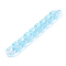 Transparent Acrylic Handmade Curb Chain, Twisted Chain, Sky Blue, 29.5x20.5x6mm, about 39.37 inch(1m)/strand