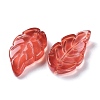 Baking Paint Imitation Jade Glass Pendants EGLA-M027-01B-04-3