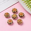 Alloy Rhinestone European Beads CPDL-H997-6