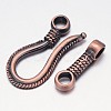 Rack Plating Brass Hook and S-Hook Clasps KK-E739-11R-NF-2