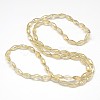 Electroplate Crystal Glass Rice Beads Strands X-EGLA-F042-A08-3