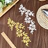 4Pcs 2 Colors Polyester Iron on/Sew On Patches PATC-CP0001-10-7