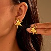 Vortex Spiral 304 Stainless Steel Stud Earrings EJEW-C169-02G-2
