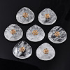 Natural Quartz Crystal Pendant Rhinestone Settings G-N326-133-01-1