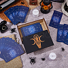 1Pc Rectangle Engraved Wooden Tarot Storage Boxes with Slider Lid for Divination CON-DC0001-17B-4