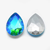 Pointed Back Glass Rhinestone Cabochons RGLA-T017-13x18mm-05-2