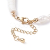 Natural Pearl & Polymer Clay Beaded Bracelet BJEW-TA00085-5